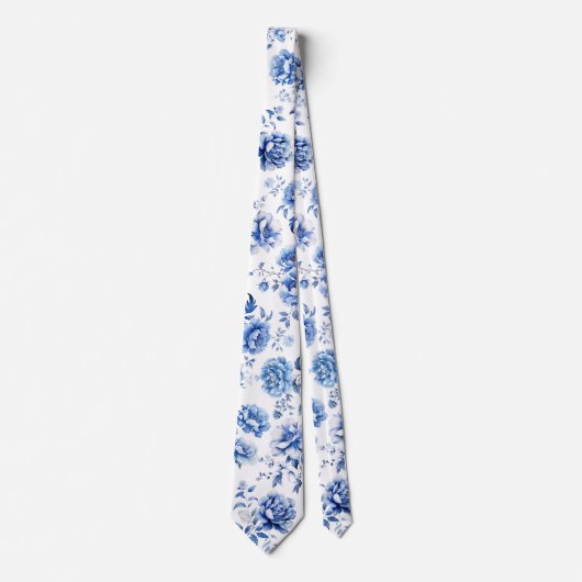 Blaublumen Krawatte (Vorderseite)