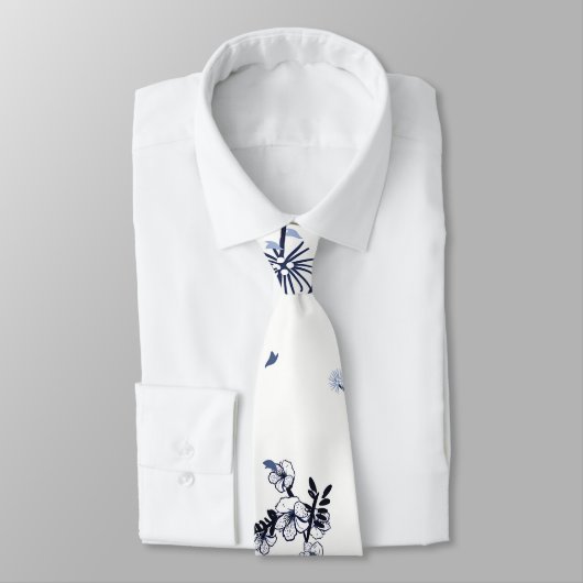 Blaublumen Krawatte (Gebunden)