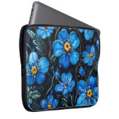 Blaublumen Laptopschutzhülle (Vorne Rechts)