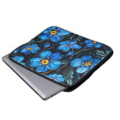 Blaublumen Laptopschutzhülle (Vorne Knopf)