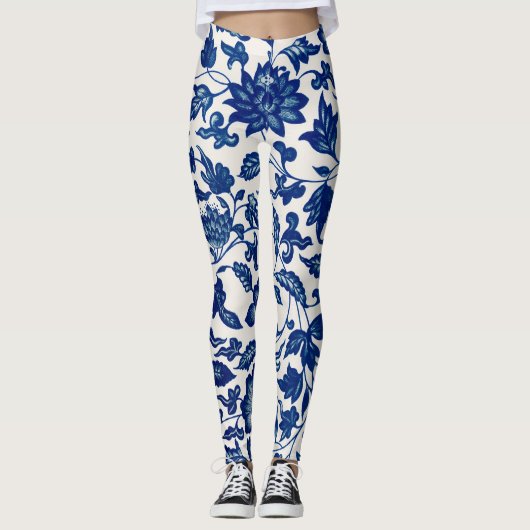Blaublumen Leggings (Vorderseite)