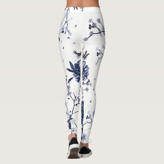 Blaublumen Leggings (Rückseite)