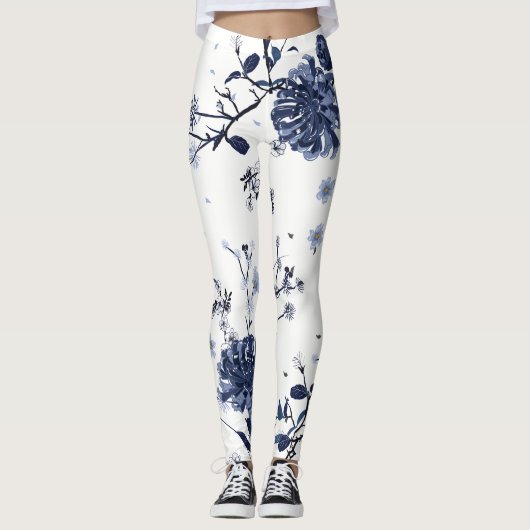 Blaublumen Leggings (Vorderseite)