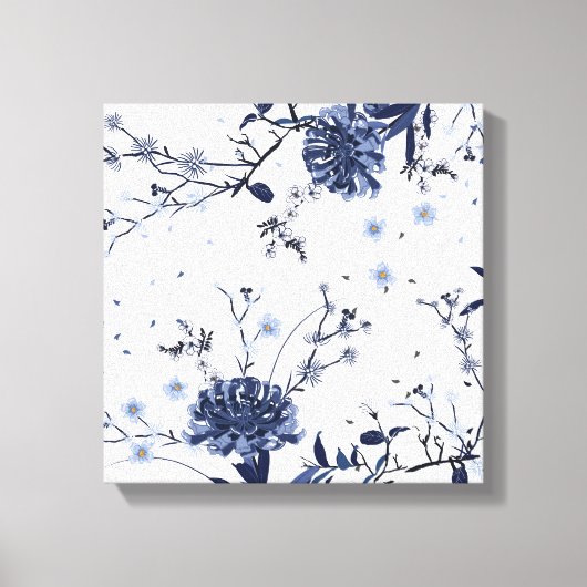 Blaublumen Leinwanddruck (Vorderseite)