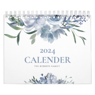 Blaublumen Modernes Foto 2024 Kalender