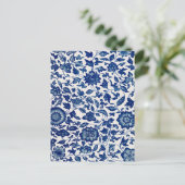 Blaublumen Postkarte (Stehend Vorderseite)