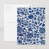 Blaublumen Postkarte (Vorne/Hinten)