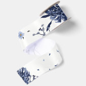 Blaublumen Satinband (Rückseite)