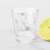 Blaublumen Schnapsglas (Rückseite)