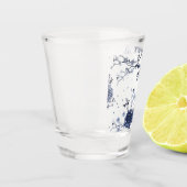 Blaublumen Schnapsglas (Links)