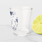 Blaublumen Schnapsglas (Rechts)