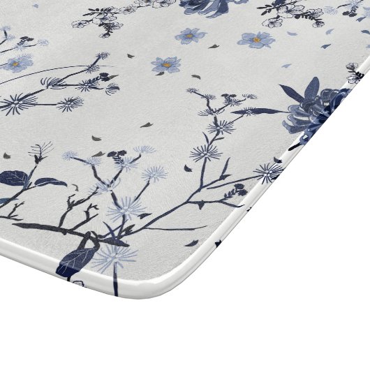 Blaublumen Schneidebrett (Ecke)