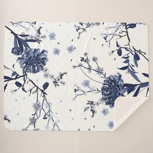 Blaublumen Sherpadecke (Vorderseite (Horizontal))