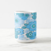 Blaublumenmuster Kaffeetasse (Mittel)