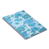 Blaublumenmuster Notizblock (Rechte Seite)