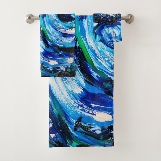 Blaublüte Badhandtuch Set (Insitu)