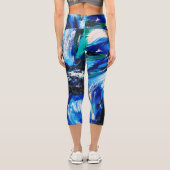 Blaublüte Capri Leggings (Rückseite)