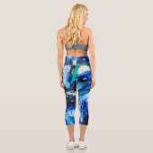 Blaublüte Capri Leggings (Rückseite)