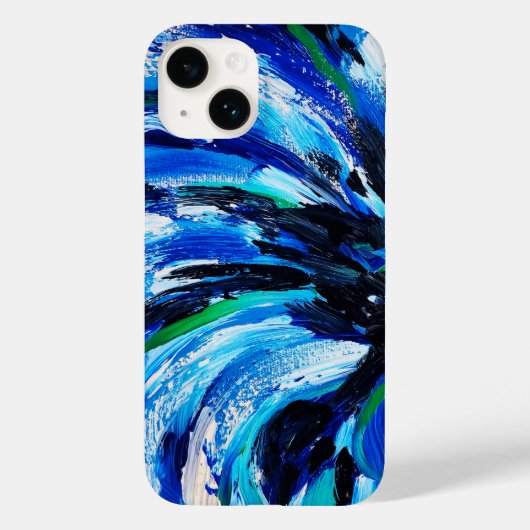 Blaublüte Case-Mate iPhone Hülle (Rückseite)