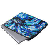 Blaublüte Laptopschutzhülle (Vorne Knopf)
