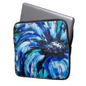 Blaublüte Laptopschutzhülle (Vorderseite Links)