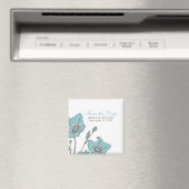 Blaublüten Hochzeitsmagnete Magnet (In Situ (Geschirrspüler))