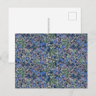 Blaublüten-Postkarte Postkarte