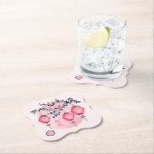 Blaublütenlaternen "Aufsteigen" asiatisches Design Untersetzer (Vor Ort)