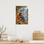 Blaublütige Freunde Poster (Küche)