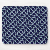Blaubootankermuster Mousepad (Vorne)