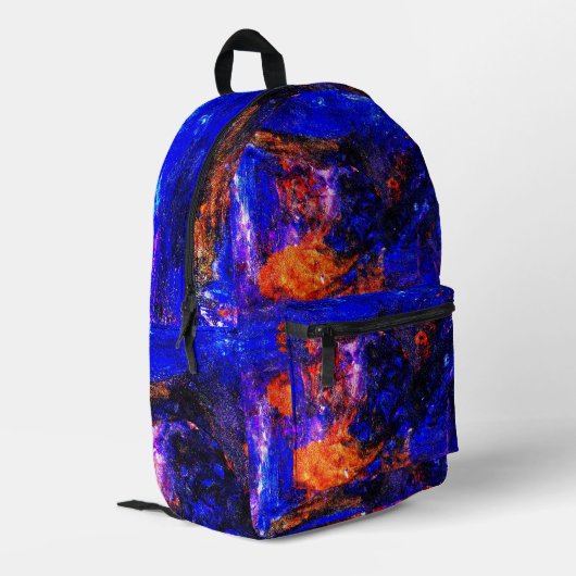 Blaubrasse Bedruckter Rucksack (Rückseitige Ecke links)