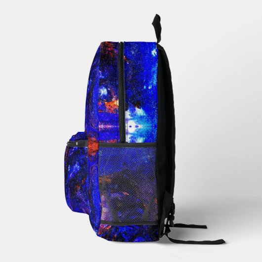 Blaubrasse Bedruckter Rucksack (Rechts)