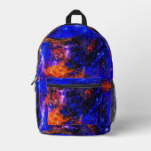 Blaubrasse Bedruckter Rucksack (Vorderseite)