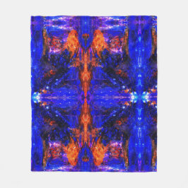 Blaubrasse Fleecedecke