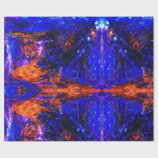 Blaubrasse Geschenkpapier (Flach)