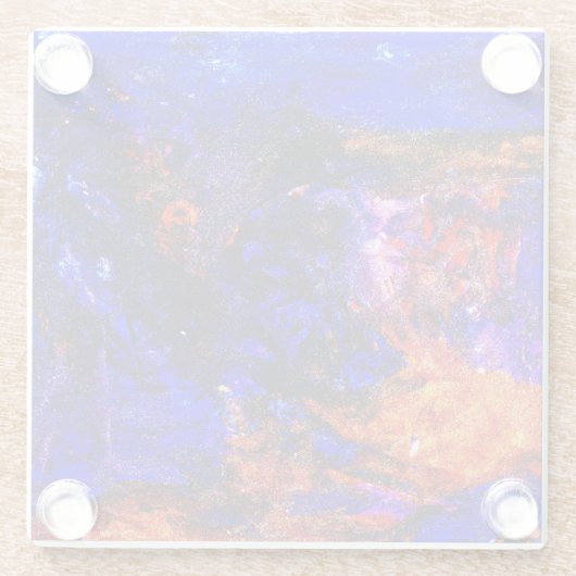 Blaubrasse Glasuntersetzer (Rückseite)