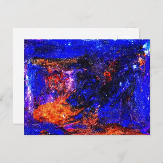 Blaubrasse Postkarte (Vorne/Hinten)