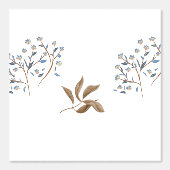 Blaubraun-Blau-Braun-Motiv Tapete (Vorderseite)