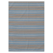 Blaubraun-geometrisches Design-Medium im Südwestfo Tischdecke (Vorderseite)