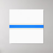 Blaubraune, blaue Streifen auf weißen Streifen Leinwanddruck (Vorderseite)