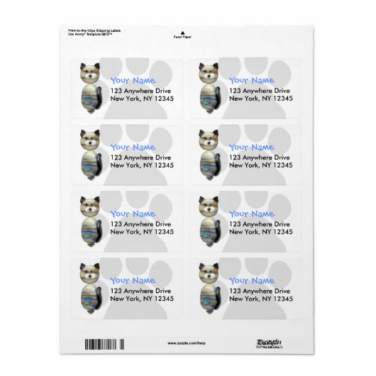 Blaubraune Glasperlkatze (Vorne)