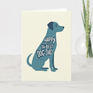 Blaubraune Hündin Bester Hundepapa Karte