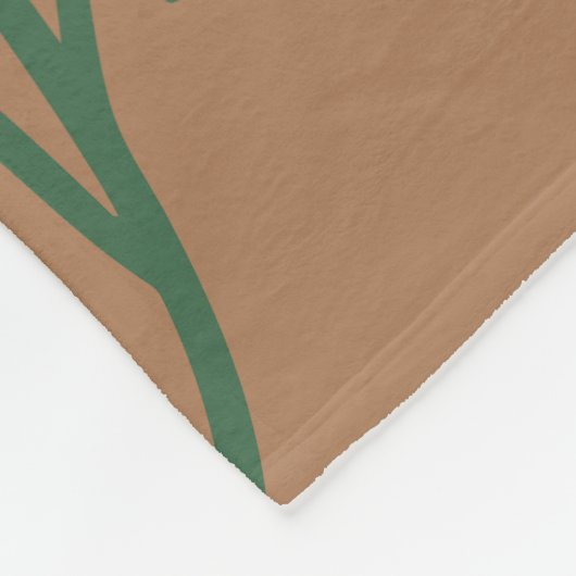 Blaubraune Muster Fleecedecke (Ecke)