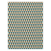 Blaubraune Schokolade Beige Creme Tan Tischdecke (Vorderseite)