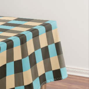 Blaubraune Schokolade Beige Creme Tan Tischdecke