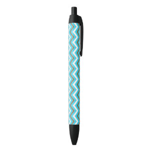 Blaubraune Zig Zag Lines Geometric Sea Wave Kugelschreiber