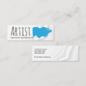 Blaubrushed Mini Visitenkarte (Vorne/Hinten)