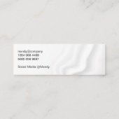 Blaubrushed Mini Visitenkarte (Rückseite)