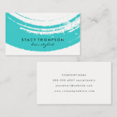 Blaubrushed Visitenkarte (Vorne/Hinten)