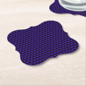 Blaucheck Paper Coaster Untersetzer (angewinkelt)